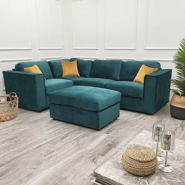 Hudson 4 Piece Luxury Corner Sofa with Modular Flexibility and Spacious Design - UK Luxury Furniture